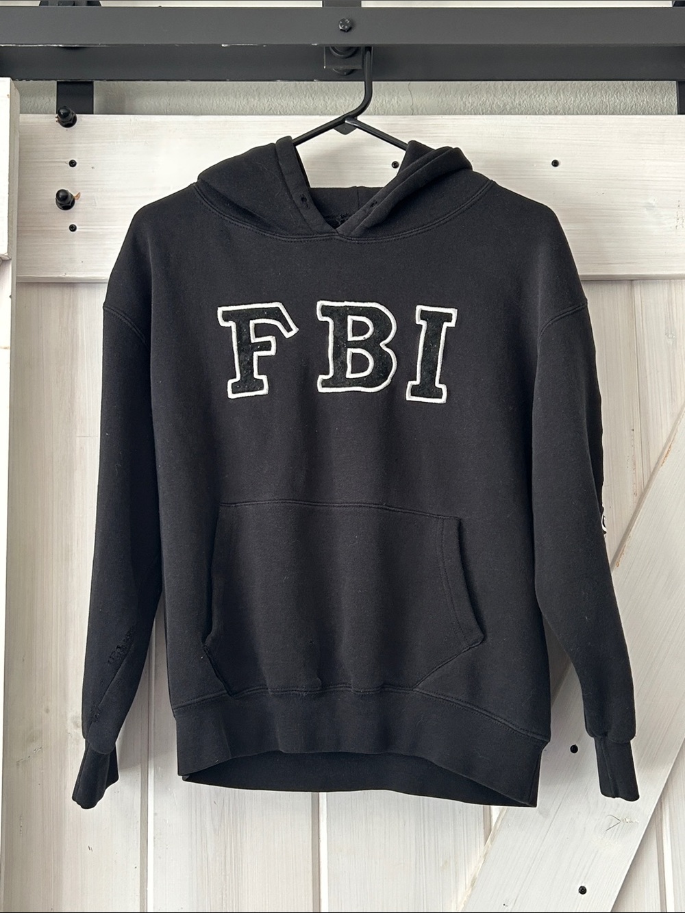 FBI Logo Black Hooded Sweatshirt